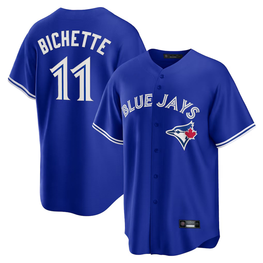 Elroe T.Blue Jays #11 Bo Bichette Player Blue Rush Limited Stitched Jerseys