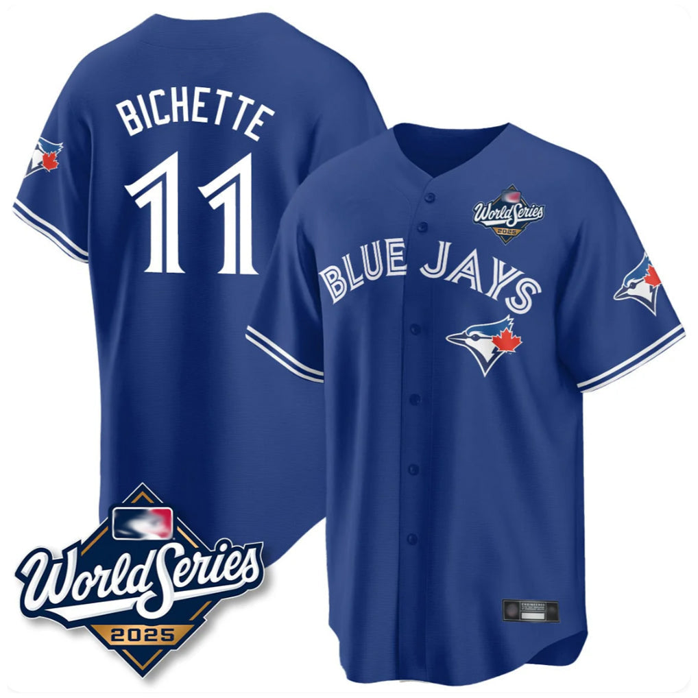 Elroe T.Blue Jays #11 Bo Bichette Player Royal 2025 World Series Limited Home Stitched Jerseys