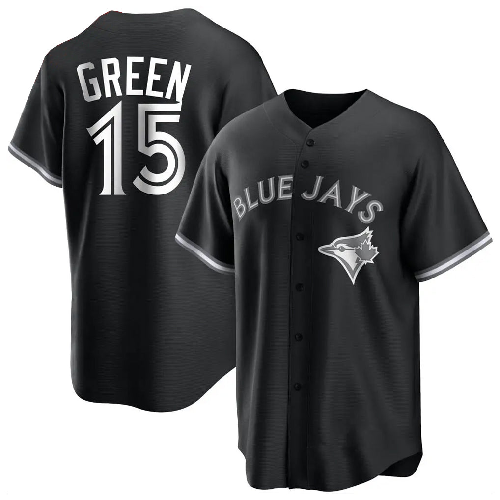 Elroe T.Blue Jays #15 Chad Green Player Black City Connect Limited Stitched Jerseys