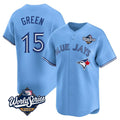 Elroe T.Blue Jays #15 Chad Green Player Blue 2025 World Series Game Stitched Jerseys