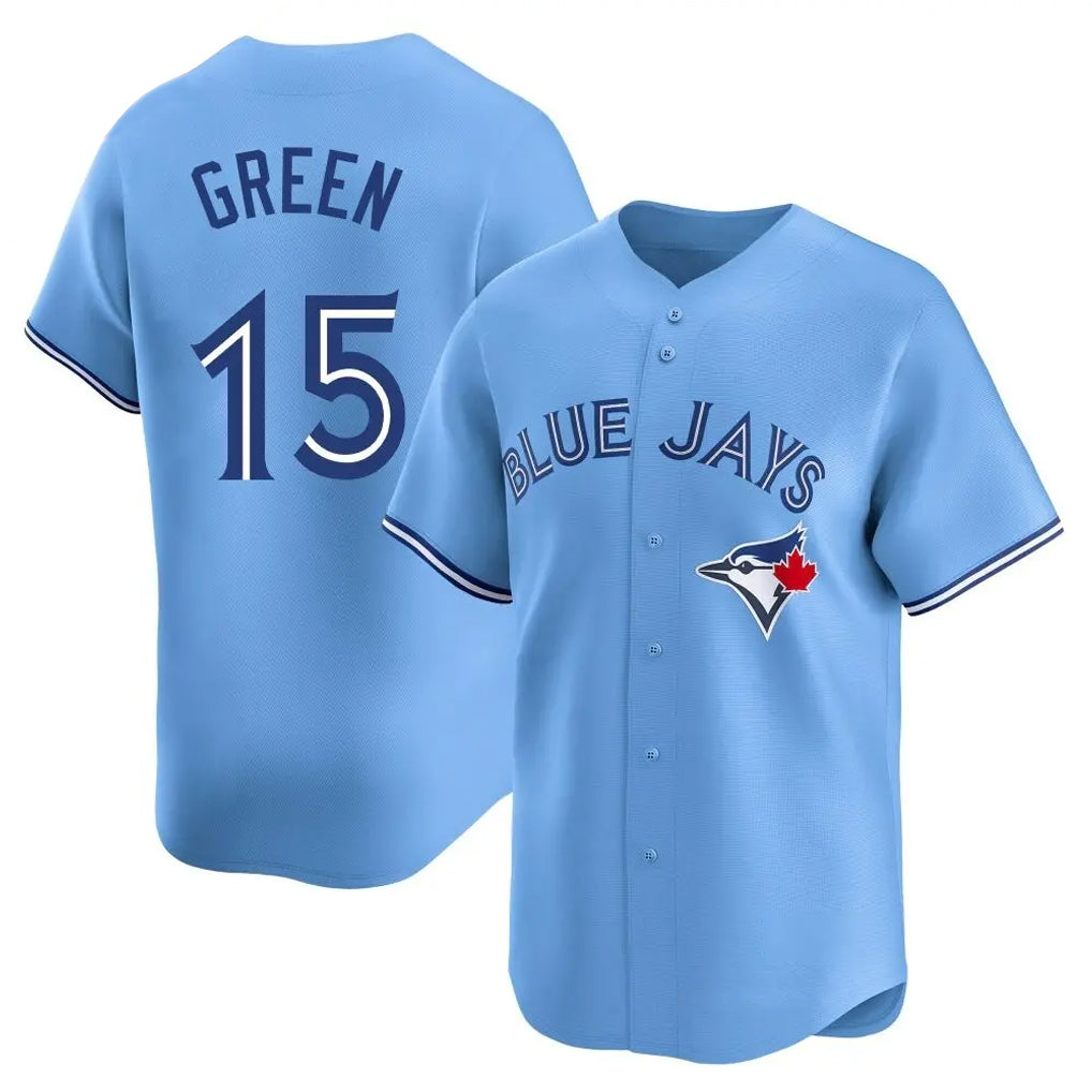 Elroe T.Blue Jays #15 Chad Green Player Blue Home Limited Stitched Jerseys
