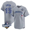 Elroe T.Blue Jays #15 Chad Green Player Gray 2025 World Series Home Limited Stitched Jerseys