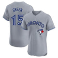 Elroe T.Blue Jays #15 Chad Green Player Gray Home Elite Limited Stitched Jerseys
