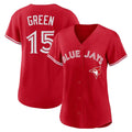 Elroe T.Blue Jays #15 Chad Green Player Red Home Limited Stitched Jerseys