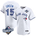 Elroe T.Blue Jays #15 Chad Green Player White 2025 World Series Limited Stitched Jerseys