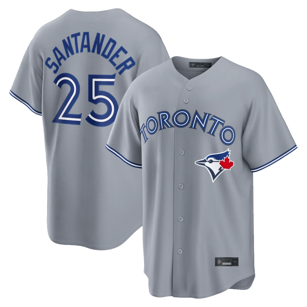 Elroe T.Blue Jays #25 Anthony Santander Player Gray Home Limited Stitched Jerseys