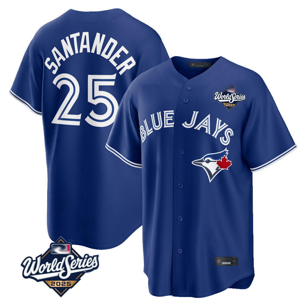 Elroe T.Blue Jays #25 Anthony Santander Player Navy 2025 World Series Home Limited Stitched Jerseys