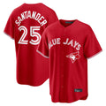 Elroe T.Blue Jays #25 Anthony Santander Player Red Home Limited Stitched Jerseys