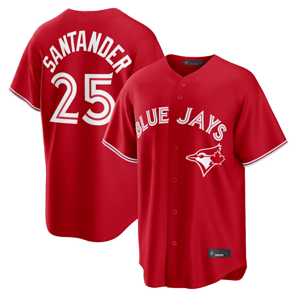 Elroe T.Blue Jays #25 Anthony Santander Player Red Home Limited Stitched Jerseys
