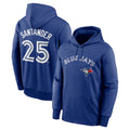 Elroe T.Blue Jays #25 Anthony Santander Player Royal Performance Pullover Hoodie