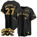 Elroe T.Blue Jays #27 Vladimir Guerrero Jr Player Black 2025 American League All Stitched Jerseys