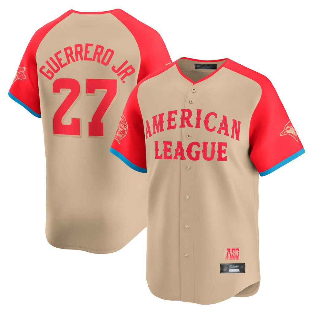 Elroe T.Blue Jays #27 Vladimir Guerrero Jr Player Cream American League All-Star Game Limited Player Stitched Jerseys