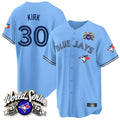 Elroe T.Blue Jays #30 Alejandro Kirk Player Blue 2025 American League All Stitched Jerseys