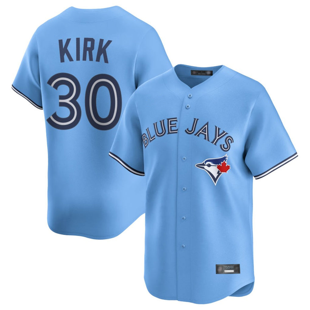 Elroe T.Blue Jays #30 Alejandro Kirk Player Blue Home Limited Stitched Jerseys