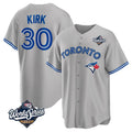 Elroe T.Blue Jays #30 Alejandro Kirk Player Gray 2025 World Series Limited Stitched Jerseys