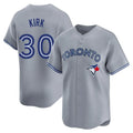 Elroe T.Blue Jays #30 Alejandro Kirk Player Gray Home Limited Stitched Jerseys