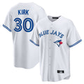 Elroe T.Blue Jays #30 Alejandro Kirk Player White Home Game Stitched Jerseys