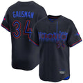 Elroe T.Blue Jays #34 Kevin Gausman Player Black City Connect Stitched Jerseys