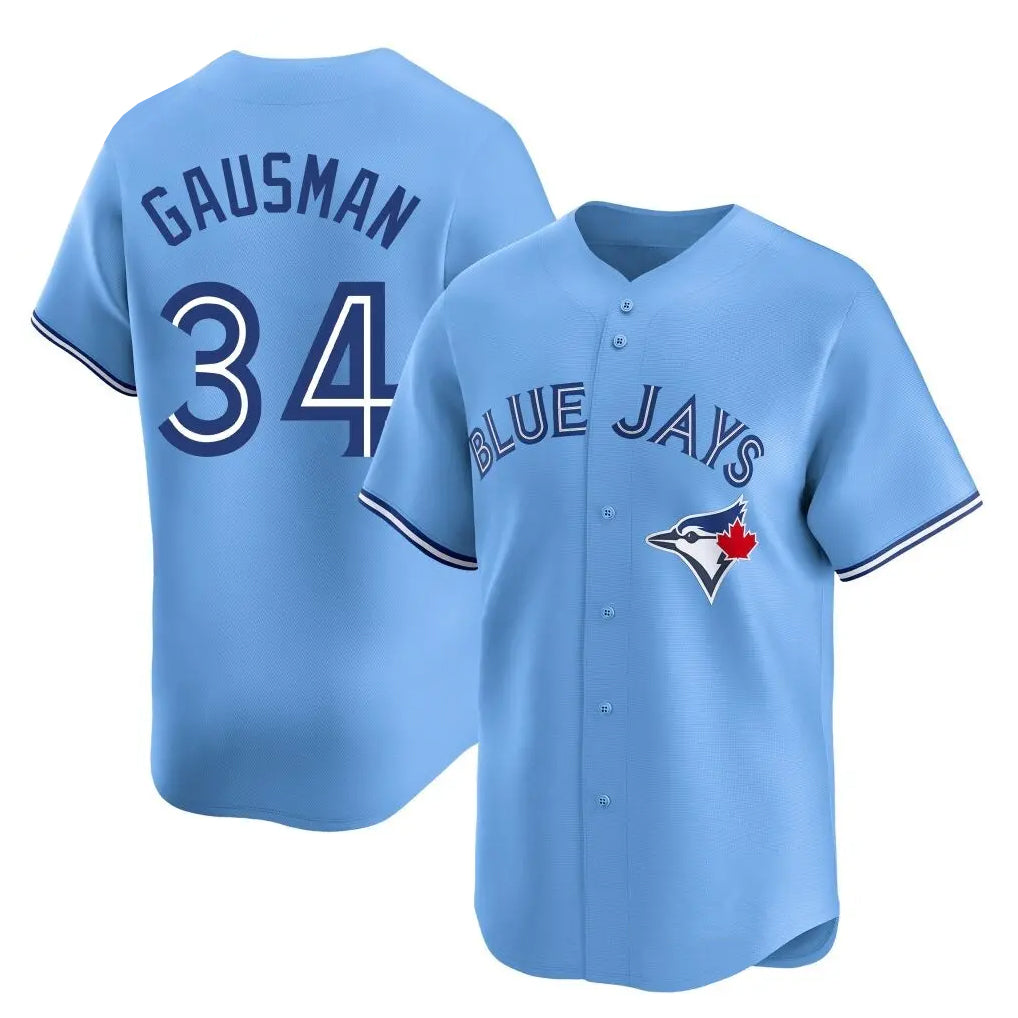Elroe T.Blue Jays #34 Kevin Gausman Player Blue Home Limited Stitched Jerseys