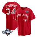 Elroe T.Blue Jays #34 Kevin Gausman Player Red 2025 American League All Stitched Jerseys