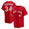 Elroe T.Blue Jays #34 Kevin Gausman Player Red Home Limited Stitched Jerseys