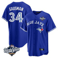 Elroe T.Blue Jays #34 Kevin Gausman Player Royal 2025 World Series Limited Stitched Jerseys
