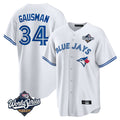 Elroe T.Blue Jays #34 Kevin Gausman Player White 2025 American League All Stitched Jersey