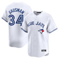 Elroe T.Blue Jays #34 Kevin Gausman Player White Home Limited Stitched Jerseys