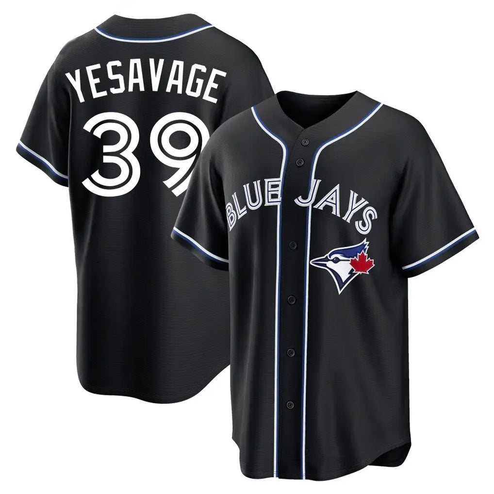 Elroe T.Blue Jays #39 Trey Yesavage Player Black Home Game Stitched Jerseys