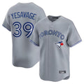 Elroe T.Blue Jays #39 Trey Yesavage Player Gray Home Limited Stitched Jerseys