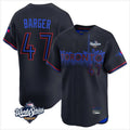 Elroe T.Blue Jays #47 Addison Barger Player Black 2025 World Series City Connect Stitched Jerseys