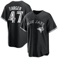 Elroe T.Blue Jays #47 Addison Barger Player Black City Connect Limited Stitched Jerseys