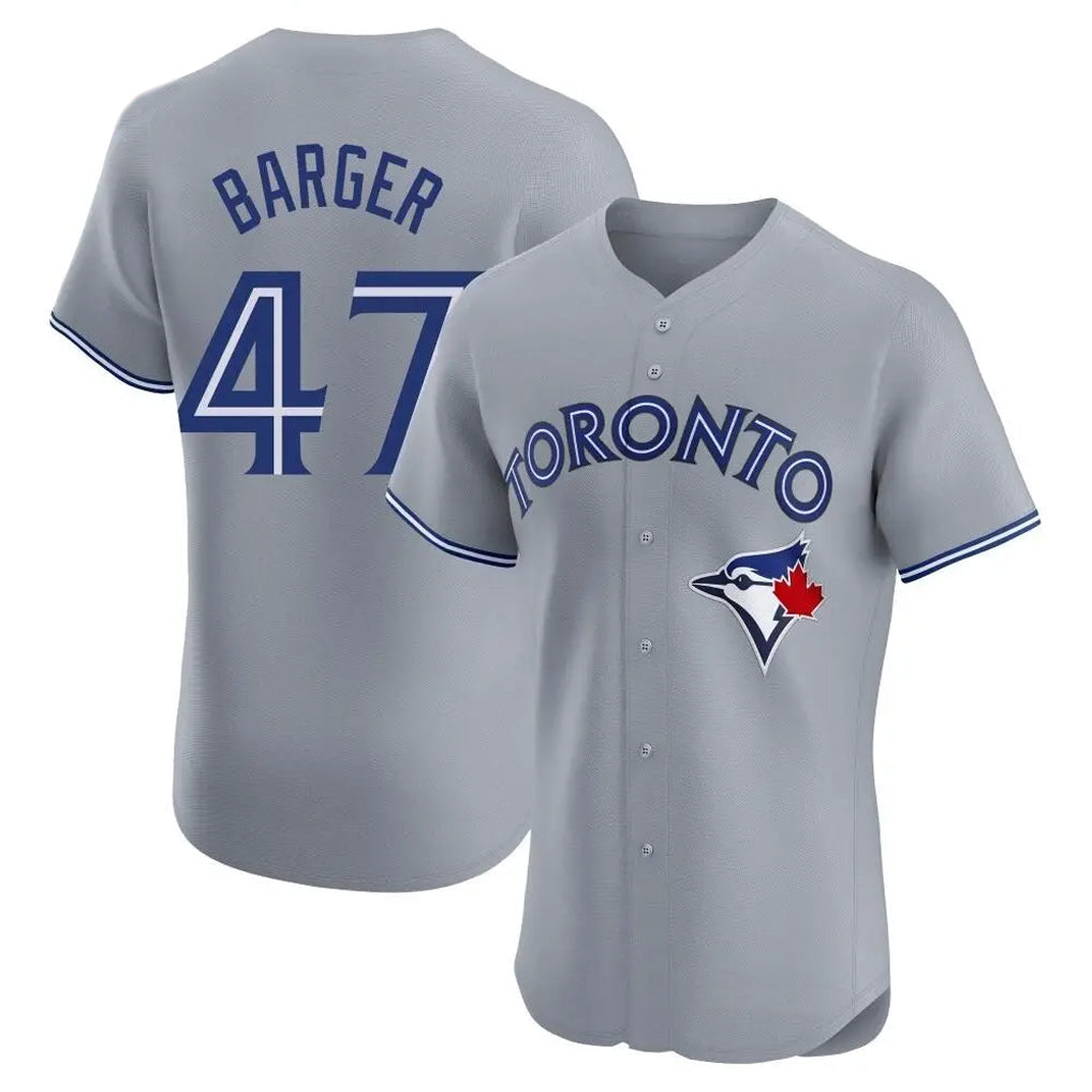 Elroe T.Blue Jays #47 Addison Barger Player Gray Elite Limited Stitched Jerseys