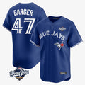 Elroe T.Blue Jays #47 Addison Barger Player Navy 2025 World Series Limited Stitched Jerseys
