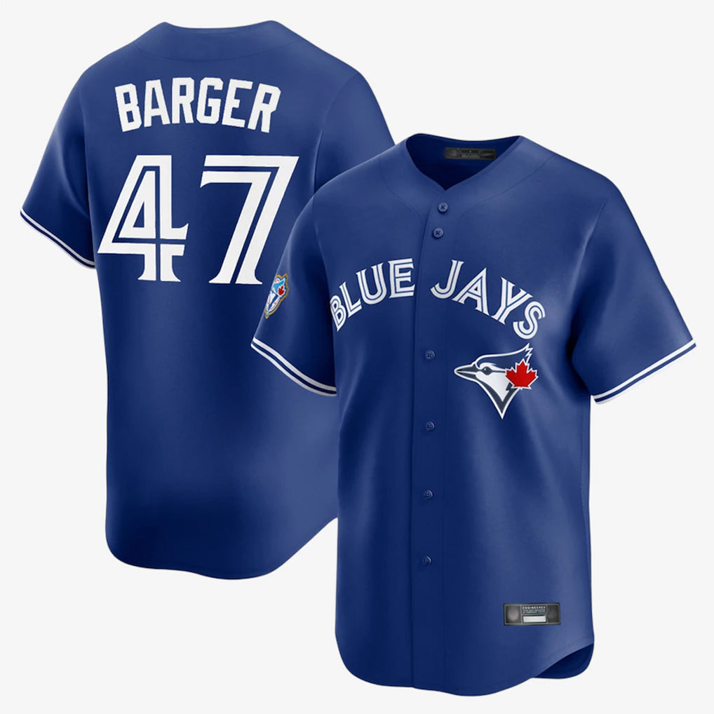 Elroe T.Blue Jays #47 Addison Barger Player Royal Home Limited Stitched Jerseys