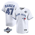 Elroe T.Blue Jays #47 Addison Barger Player White 2025 World Series Limited Stitched Jerseys