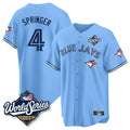Elroe T.Blue Jays #4 George Springer Player Blue 2025 World Series Limited Stitched Jerseys