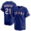 Elroe T.Rangers #21 Jake Burger Player Royal Home Limited Stitched Jerseys