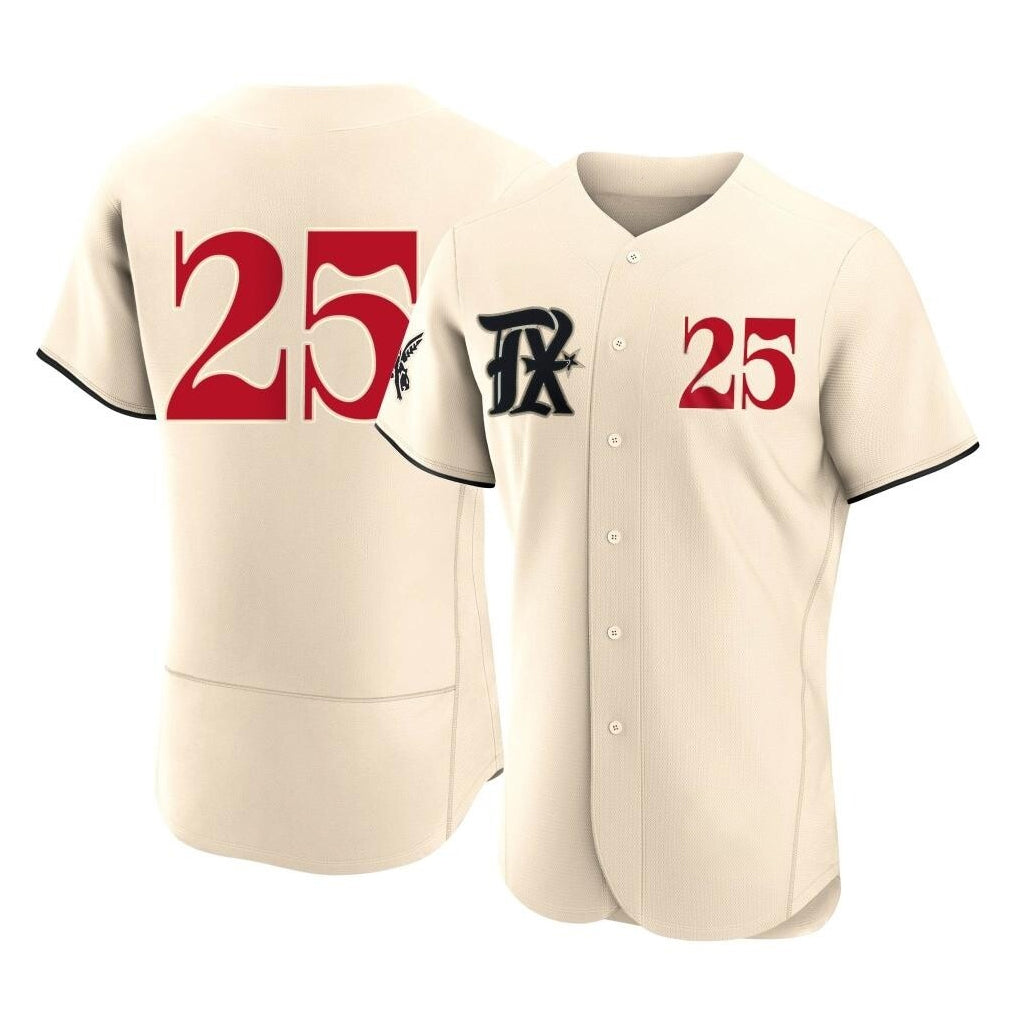 Elroe T.Rangers #25 Buddy Bell Player Cream Limited City Connect Stitched Jerseys