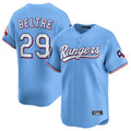 Elroe T.Rangers #29 Adrian Beltre Player Light Blue Home Limited Stitched Jerseys