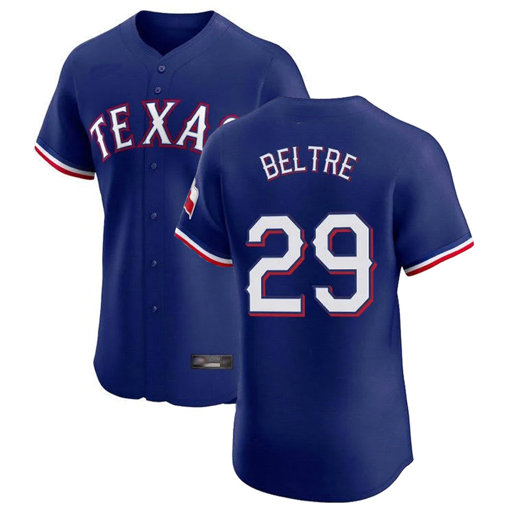 Elroe T.Rangers #29 Adrian Beltre Player Royal Home Limited Elite Stitched Jerseys