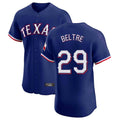 Elroe T.Rangers #29 Adrian Beltre Player Royal Home Limited Elite Stitched Jerseys