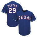 Elroe T.Rangers #29 Adrian Beltre Player Royal Majestic Alternate Cool Stitched Jerseys