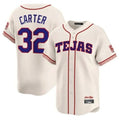 Elroe T.Rangers #32 Evan Carter Player Cream 2026 City Connect Premier Stitched Stitched Jerseys