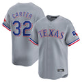 Elroe T.Rangers #32 Evan Carter Player Gray Home Limited Stitched Jerseys