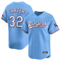 Elroe T.Rangers #32 Evan Carter Player Light Blue Home Limited Stitched Jerseys