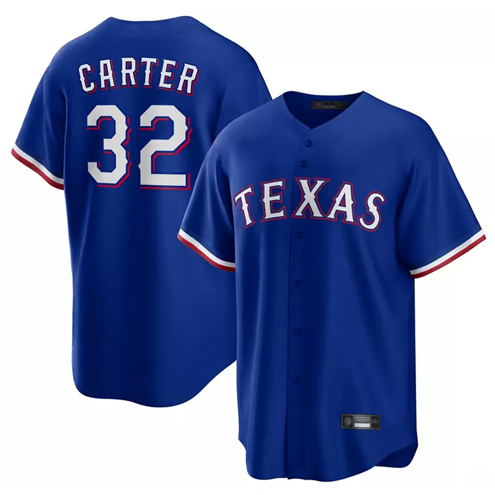Elroe T.Rangers #32 Evan Carter Player Royal Home Limited Stitched Jerseys