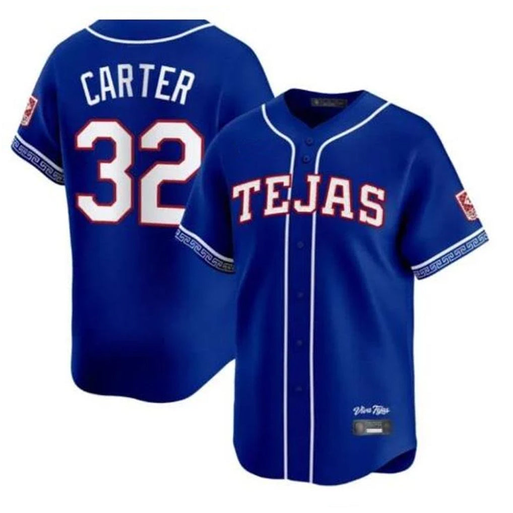 Elroe T.Rangers #32 Evan Carter Player Royal 2026 City Connect Premier Stitched Jerseys