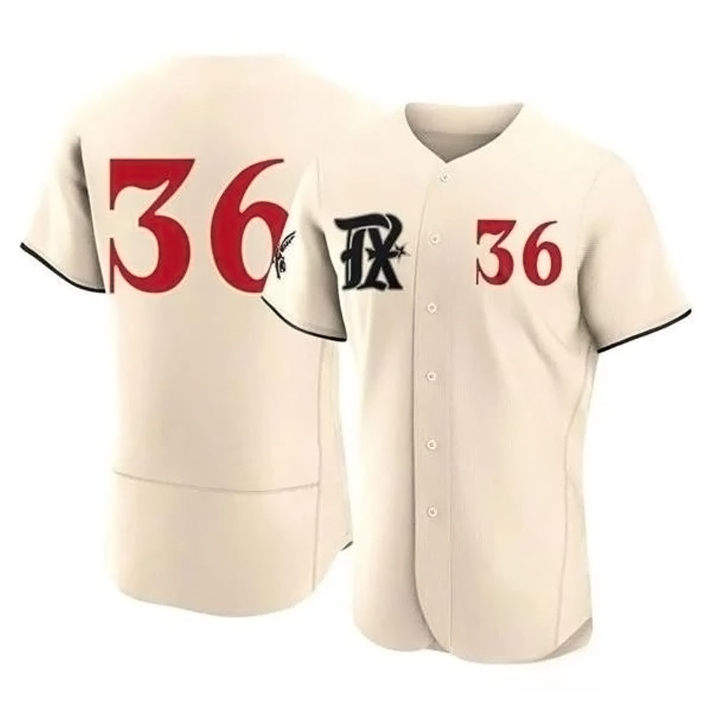 Elroe T.Rangers #36 Wyatt Langford Player Cream Limited City Connect Elite Stitched Jerseys