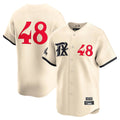 Elroe T.Rangers #48 Jacob deGrom Player Cream Limited City Connect Stitched Jerseys